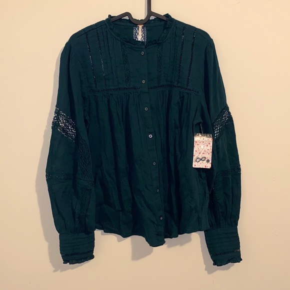 FREE PEOPLE Emma eyelet blouse - Picture 3 of 5